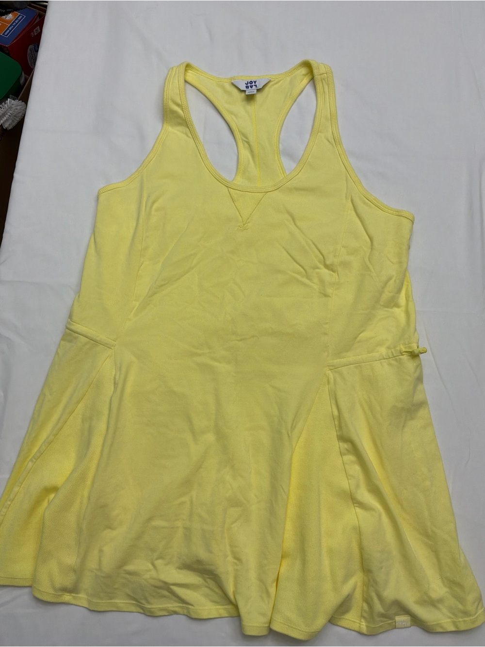 JoyLab Sunny Yellow Racerback Tank Dress